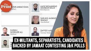 Over 28 former militantsseparatists amp candidates backed by JamaateIslami contesting JampK elections [upl. by Kabab3]