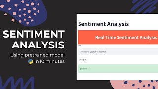 Building a sentiment analysis model by using a pretrained model [upl. by Dunc]