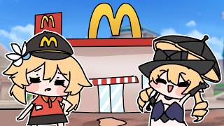 Ordinary Day at Teyvat Mcdonalds  GENSHIN IMPACT [upl. by Llednyl]