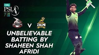 Unbelievable Batting By Shaheen Shah Afridi  Lahore vs Peshawar  Match 30  HBL PSL 7  ML2T [upl. by Aimil]