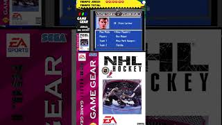 NHLHockey gamegear sega retro retrogaming music electronicsarts easports shorts video bgm [upl. by Deonne]