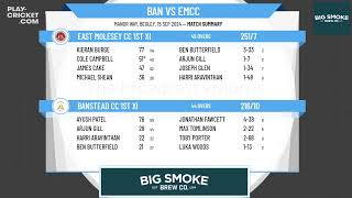 Banstead CC 1st XI v East Molesey CC 1st XI [upl. by Pooh]