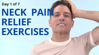 Day 1 of 7 Neck Pain Relief Exercises with CARS  Controlled Articular Rotations [upl. by Zsolway262]