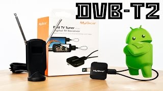 Обзор DVBT2 Geniatech MyGica PT360 ТВтюнер для Android [upl. by Ahsatan785]