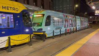 Minneapolis Light Rail  Government Plaza  US Bank Stadium [upl. by Yeta]