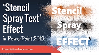 Stencil Spray Text Effect in PowerPoint [upl. by Orlena]