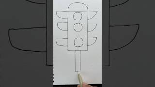 Traffic Light 🚦🚥🚦Art shorts creative kids drawing [upl. by Geoffrey282]