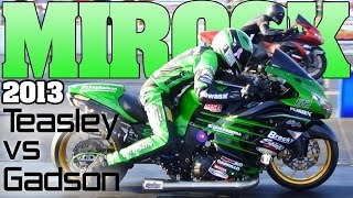 MIRock Real Street class Jeremy Teasley zx14 vs Rickey Gadson zx14 [upl. by Polash482]