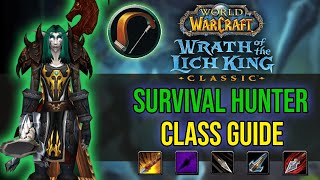 WOTLK CLASSIC  SURVIVAL HUNTER GUIDE  Talents Rotation amp More [upl. by Kaleb]