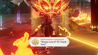 Wanna Learn Ill Teach You Hidden Achievement Genshin Impact [upl. by Graig168]