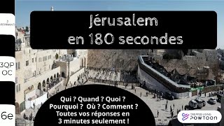 Jérusalem en 180 secondes [upl. by Ymerej]