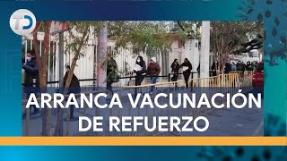 Comienza vacunación de refuerzo para personal docente en NL [upl. by Nessnaj]