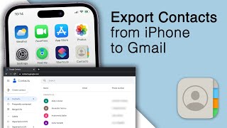 How to Export iPhone Contacts to Gmail Account 3 Steps [upl. by Ahsenahs635]