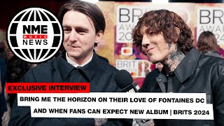 Bring Me The Horizon on their love of Fontaines DC and when fans can expect new album  BRITs 2024 [upl. by Akinod936]