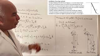 Oscillation dune tige verticale [upl. by O'Grady]