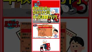 郵便配達の期間雇用社員の年収388万円 郵便配達 [upl. by Grannia519]