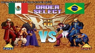 Kof 96  akuzak5 mexico vs dinei koreia brasil Fightcade [upl. by Siffre]