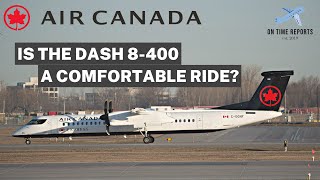 Air Canada Dash 8400 Q400 Calgaryto Edmonton TRIP REPORT [upl. by Tiebout]