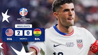 USA 20 BOLIVIA  HIGHLIGHTS  CONMEBOL COPA AMÉRICA USA 2024™ [upl. by Lennon]