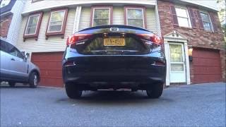 2015 Mazda3 25 Corksport vs Stock Axleback Exhaust Comparison [upl. by Hayila]