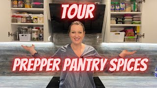 Prepper Pantry tour of spice cupboard  UK prepper [upl. by Graeme]