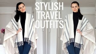 4 Stylish Travel Outfit Ideas for FallWinter Travel [upl. by Idorb]