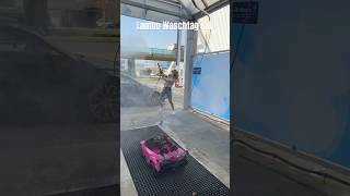 Lambo Waschtag Fail couple comedy humor funny fun lol reels car girl lamborghini fyp [upl. by Adelle]