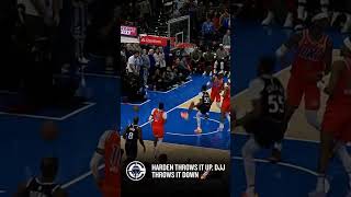 HARDEN THROWS IT UP DJJ THROWS IT DOWN 🚀 nba basketball harden clippers [upl. by Dev]