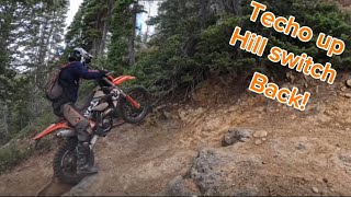 Utah single track  climbing Ridge Trails techo uphill switchbacks American Fork Canyon [upl. by Retxab]