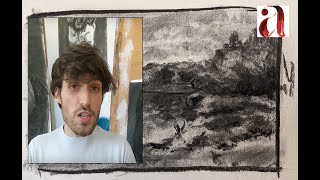 TUTO  Apprendre à dessiner un paysage au fusain [upl. by Lyred]