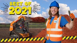 Handyman Hal Fun Videos for Kids  Construction Equipment  Car Wash for kids [upl. by Ahseuqal459]