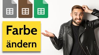 Ändern der Farbe von Arbeitsblättern in Excel [upl. by Netneuq394]