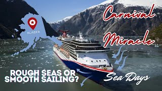 Carnival Miracle from San Francisco to alaska 2024 Rough Seas ahead [upl. by Nomled]