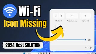 FIX WiFi Not Showing in Windows 1110  WiFi Icon Missing 2024 Best FIX [upl. by Amado]