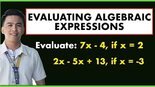 Evaluating Algebraic Expressions [upl. by Tooley]