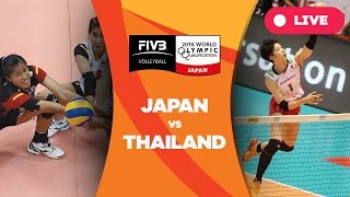 Japan v Thailand  2016 Womens World Olympic Qualification Tournament [upl. by Bunnie896]