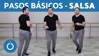 PASOS BÁSICOS DE SALSA  Clase para principiantes [upl. by Einner]