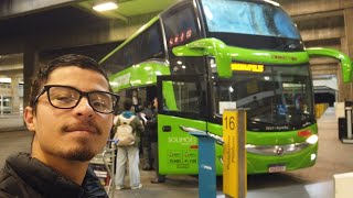 CURITIBA para FLORIANÓPOLIS no ÔNIBUS SEMI LEITO DD da EUCATUR  Vlog 22 [upl. by Cheyney892]