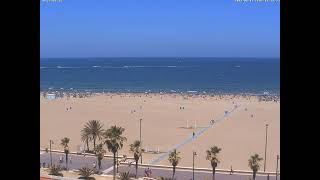 Valencia live webcam  11062022  Playa de la Malvarrosa [upl. by Ardelia492]