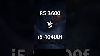 Ryzen 5 3600 vs i5 10400f Test in Games [upl. by Leinnad]