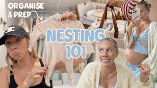 Newborn Nesting Organise amp Prep with me for BABY 3 VLOG [upl. by Read143]