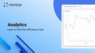 Learn to Plot Flow Efficiency Chart in Nimble Analytics [upl. by Annamaria645]