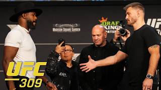 Faceoffs from the UFC 309 Press Conference  ESPN MMA [upl. by Enrahs]