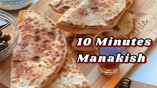 10 minutes Manakish recipe in English  with just a few ingredients prepare the best breakfast [upl. by Ahseek]