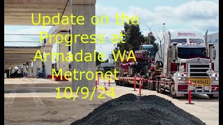 Update on the Armadale WA Metronet work sites 10 9 24 [upl. by Harvard688]