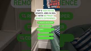 Top 5 High Paying Remote Jobs in 2024 with No Prior Remote Experience Required RemoteJobs Jobs [upl. by Ehtylb]