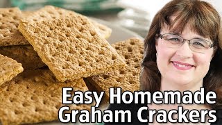 Easy Graham Crackers Recipe  How To Make Graham Crackers At Home [upl. by Klara]