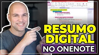 Resumo Digital no OneNote  Criando um CADERNO DIGITAL [upl. by Pet]