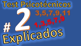 Test psicotecnico  2 SERIES DE NUMEROS Resueltos y explicados [upl. by Einna]