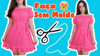 💡COMO FAZER VESTIDO CIGANINHA  SEM MOLDE [upl. by Nai245]